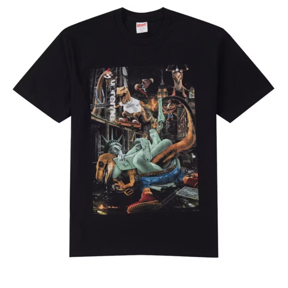 NWT Supreme T-Rex Tee - Black - XL